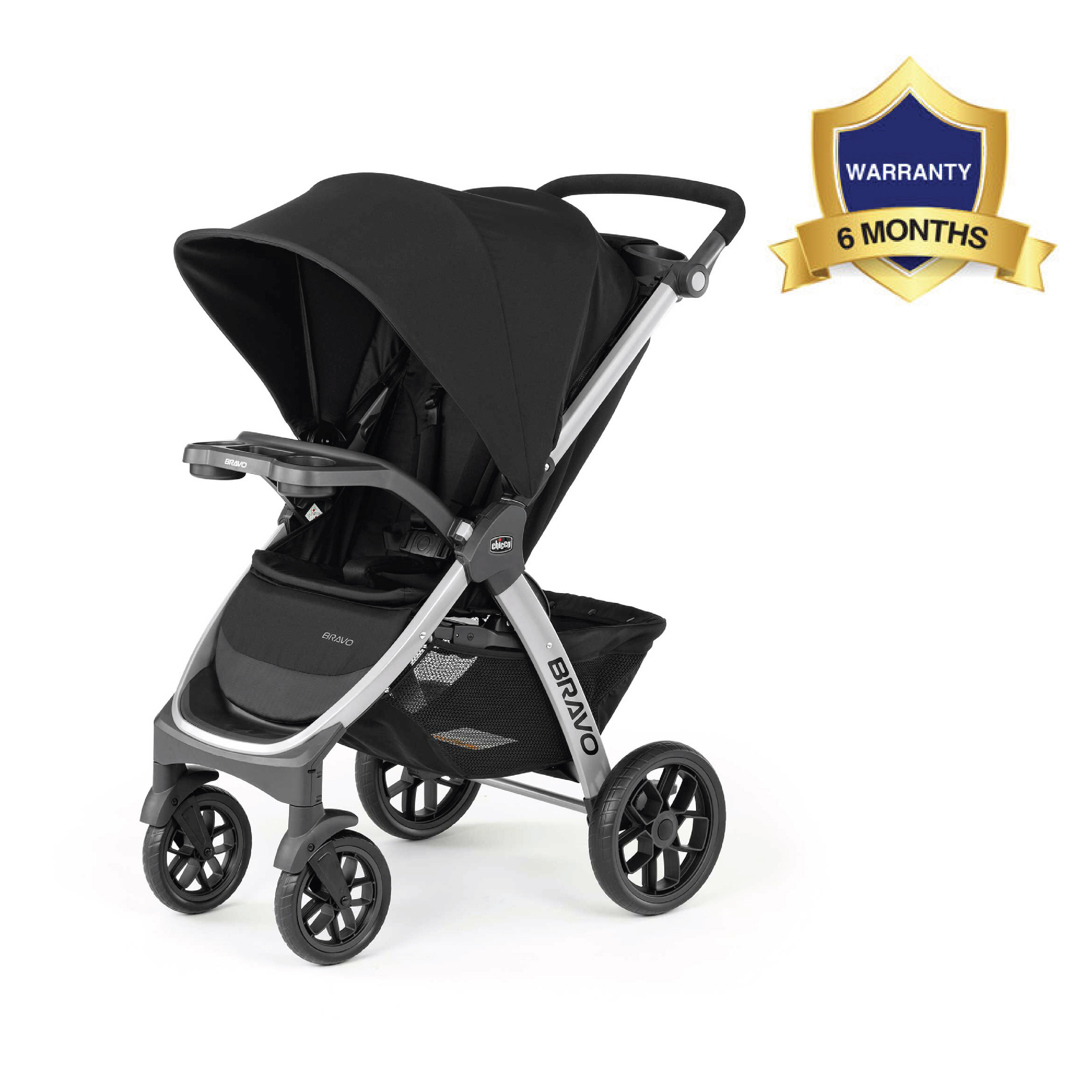 Bravo Quick Fold stroller (Black)-Black